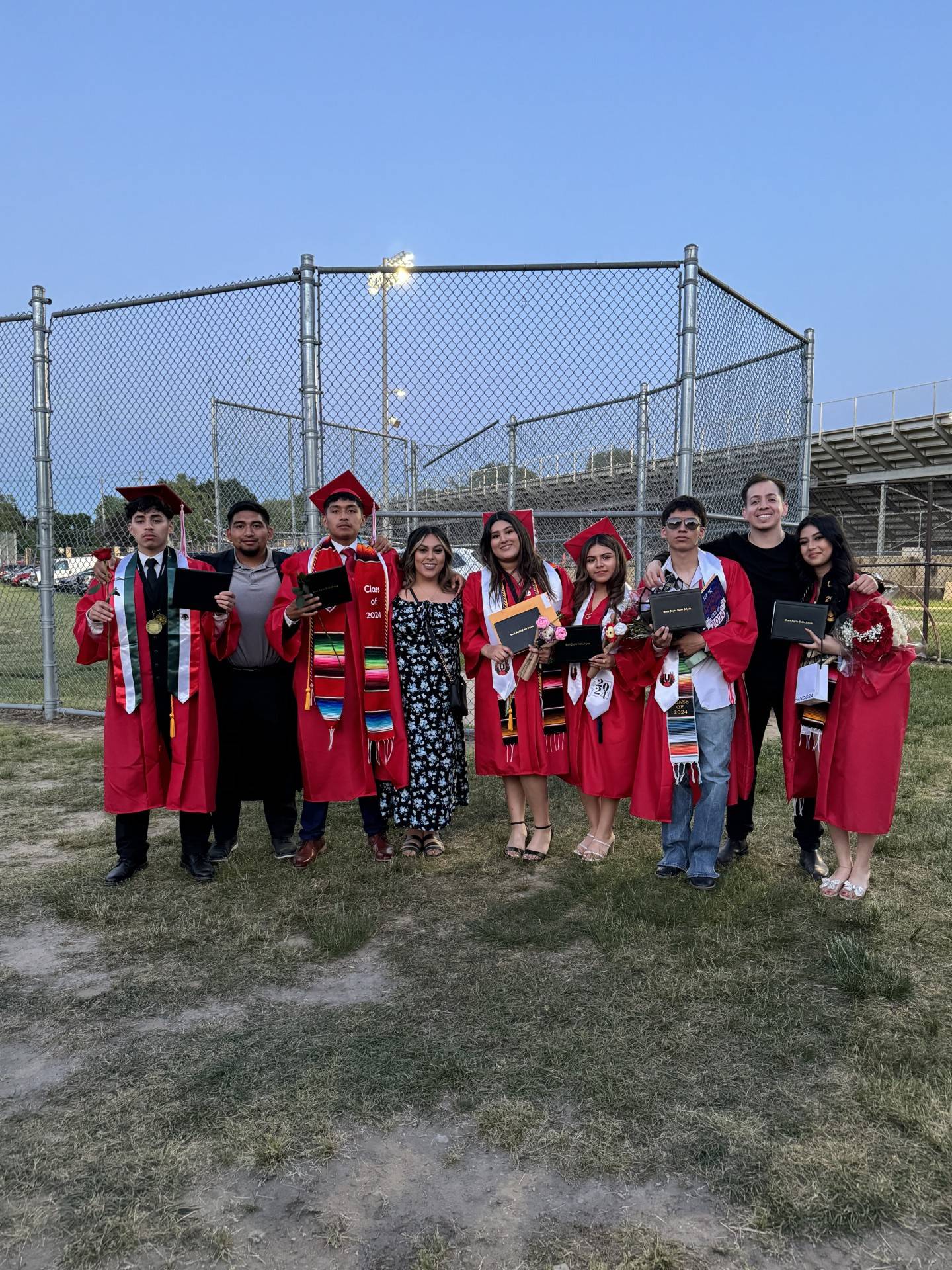 Union high school students at graduation